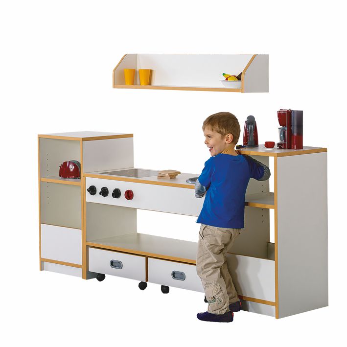K Regalsystem Milena mit Spielküche, Höhe 60/80, 4 Dekore